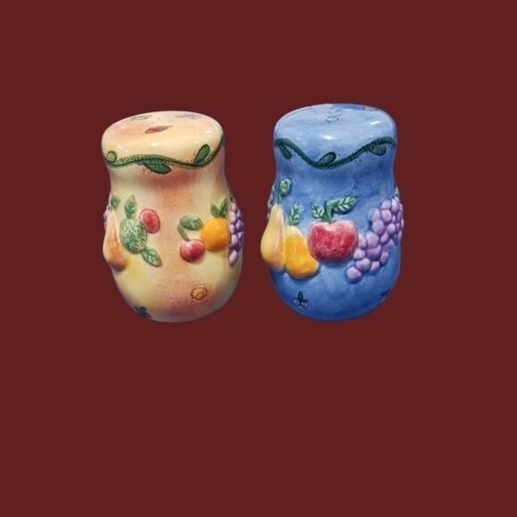 Sango sangria set of 7 pcs butter dish salt& pepper creamer& sugar lid - Picture 5 of 12